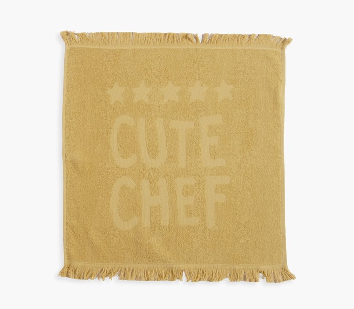 Ποτηρόπανο 1Τμχ Cute Chef NEF-NEF Κίτρινο 50Χ50 