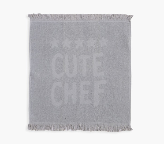 Ποτηρόπανο 1Τμχ Cute Chef NEF-NEF Ανοιχτό Γκρί 50Χ50 