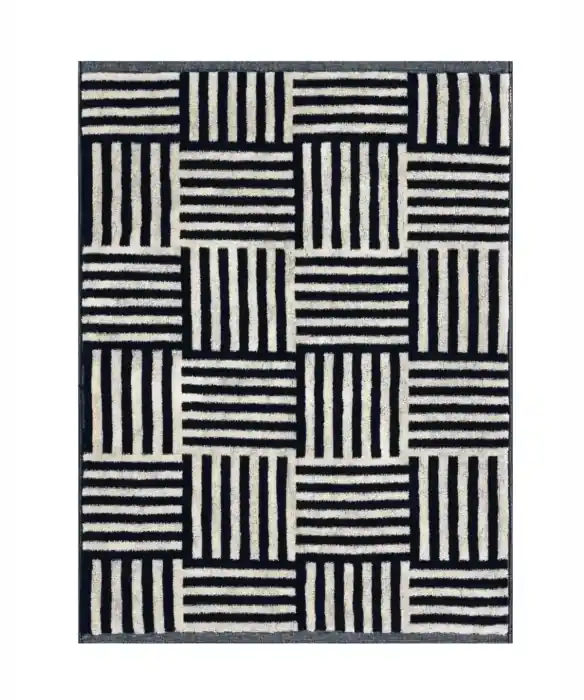 Πατάκι Μπάνιου Onyx 12 ΚΕΝΤΙΑ 50X70 Μπέζ-Μαύρο 