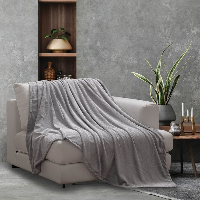 Ριχτάρι Τριθέσιο Jungle BOREA 170x280 Γκρί 