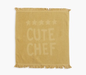 Cup Cloth 1 Piece Cute Chef NEF-NEF Yellow 50Χ50  