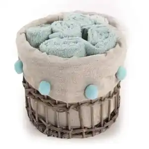 Towels Set 5 Pcs Basket With Hand Towels Please NEF-NEF Pistachio  