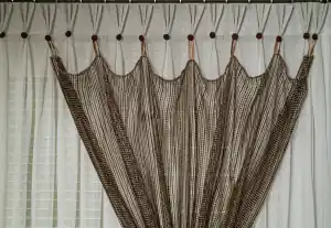 Living Room Balcony Door Curtain with Additional Curtain Trap on it  Photo 3