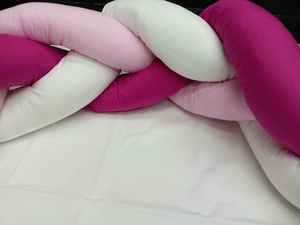 Braid Bed EFHI 1 Piece EFHI Fuchsia-Pink-White   Photo 3