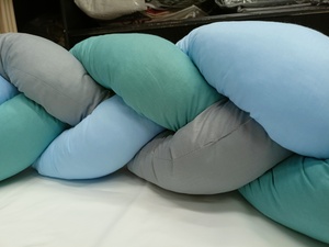 Braid Bed EFHI 1 Piece EFHI Turquoise-Ciel-Grey  Photo 3