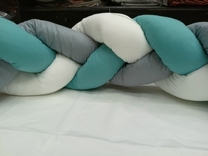Braid Bed EFHI 1 Piece EFHI Turquoise-Grey-White  Photo 5