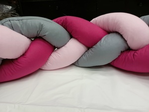 Braid Bed EFHI 1 Piece EFHI Fuchsia-Pink-Grey  Photo 3