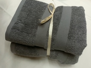 Towels Set 2 Pcs Bath-Face Status NEF-NEF Grey  Photo 2