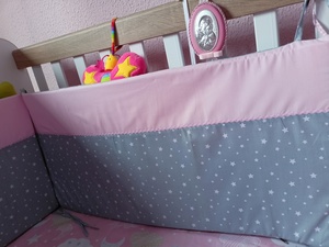 Panta Baby's Cradle EFHI 1 Pc EFHI Pink-Grey  Photo 2
