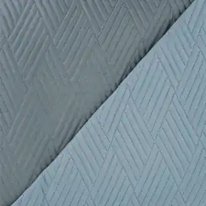 Κουβερλί Υπέρδιπλο 1Τμχ Diamond BOREA Σιέλ-Γκρί  Φωτογραφία 2