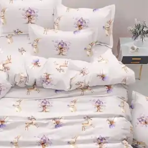 Κουβερλί Παιδικό Μονό Σέτ 2Τμχ Magic Garden BOREA Λιλά