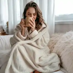 Double Blanket Jungle BOREA 220x240 Grey  