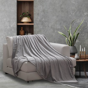 Two-Seater Sofa Throw Jungle BOREA 170x240 Grey  