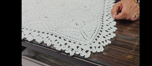 Κουβέρτα Πλεκτή - Κεντητή Μονή ΕΥΧΗ 160x200 Λευκό   Φωτογραφία 5
